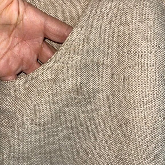 Bill Atkinson Vintage Womens Skirt Size 10 Beige A Line Midi Pockets Classic - Picture 5 of 12